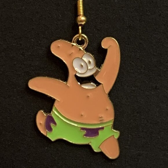 Sponge Bob Earring, Patrick Starfish, Patrick Earring, Gift Idea, Silly Earring - Picture 7 of 7